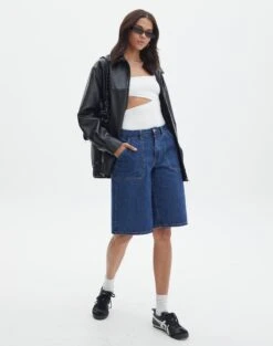 Supersoft One Shoulder Side Cut Out Bodysuit -GLASSONS CLOTHING sully peachy bodysuit milk full tb95431pch