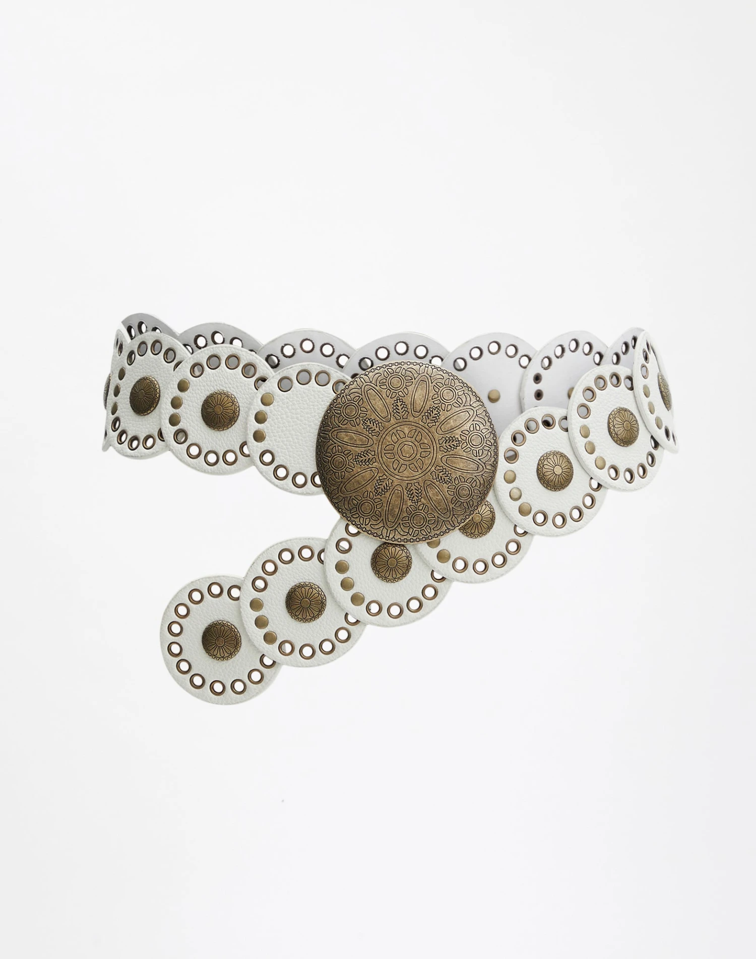 Brass Circle Detail Belt 14 Brass Circle Detail Belt - Image 13