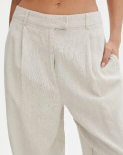 Linen Blend Tailored Pant -GLASSONS CLOTHING t co harley tailored linen pant head in the sandmilk imageback pw120209tcd