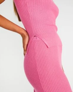 Slim-fit Rib Maxi Skirt 13 Slim-fit Rib Maxi Skirt -GLASSONS CLOTHING t co mango knit skirt smell the roses imageback sl62154tknt