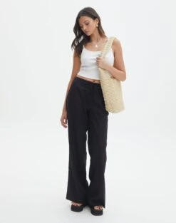 Tie Waist Linen Pant