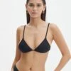 Triangle Bikini Top -GLASSONS CLOTHING talisa tie back bikini top black front ga135823rpln 1