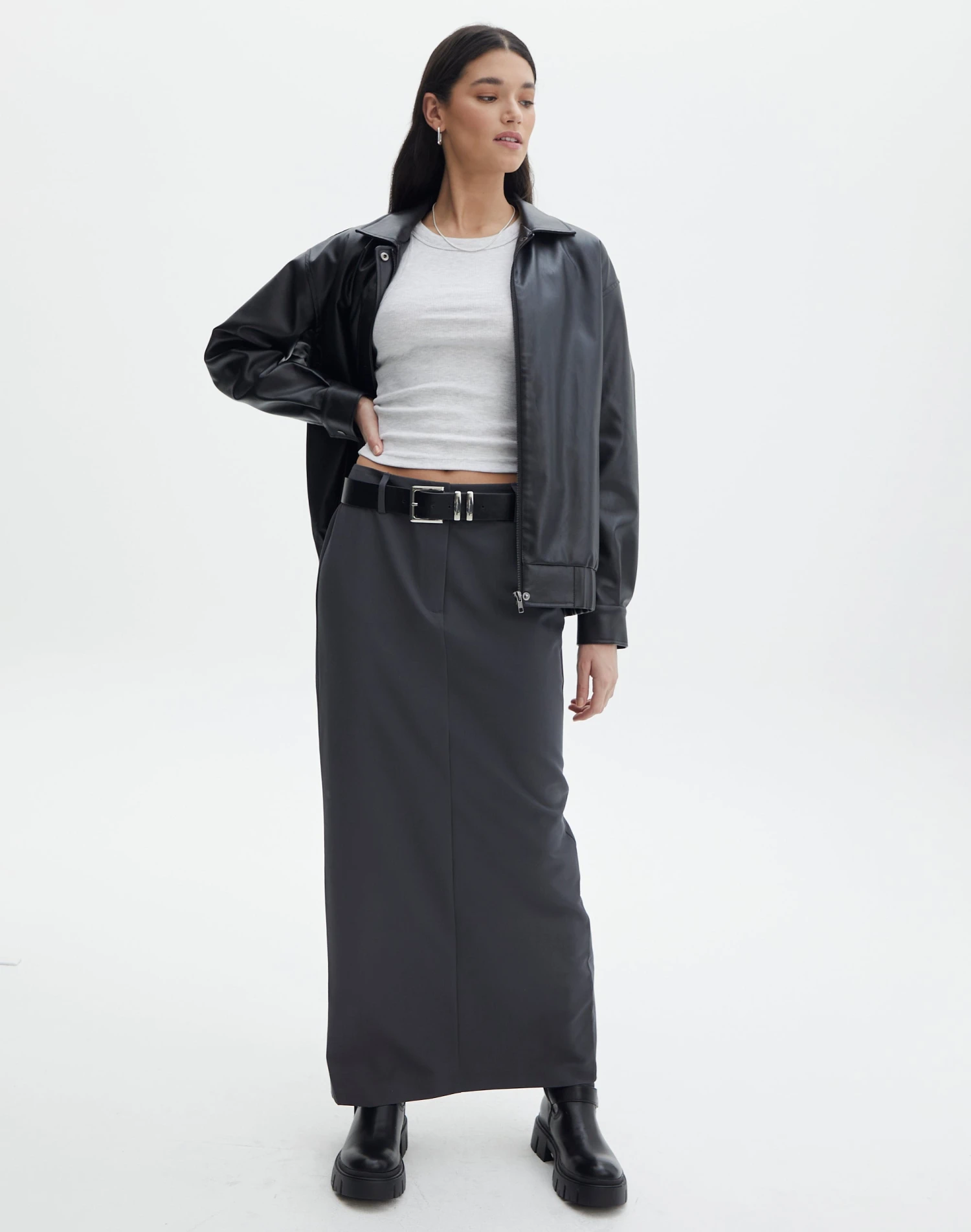 Tailored Mid Rise Maxi Skirt 15 Tailored Mid Rise Maxi Skirt - Image 13