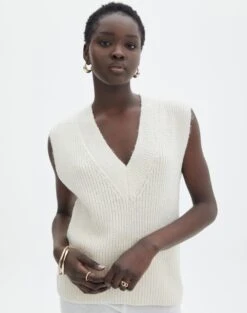 Sheer Ladder Knit Button Up Top -GLASSONS CLOTHING valentina vest bad to the bone front kv94425knt 2