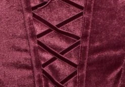 Velvet Tie Front Lace Trim Corset Top -GLASSONS CLOTHING varna velvet bralette berry the hatchet imagefront ut109831vel