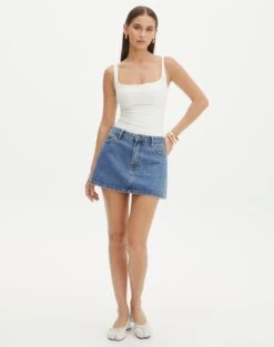 Supersoft Square Neck Bodysuit 29 Supersoft Square Neck Bodysuit -GLASSONS CLOTHING veronika square neck bodysuit milk full tb54146pln