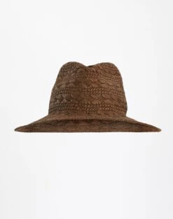 Platform Slipper -GLASSONS CLOTHING weave cowboy hat cocoa front ha89278str