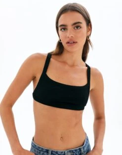 Boat Neck Long Sleeve Top -GLASSONS CLOTHING xavier x back tank black front tv79208vis 2